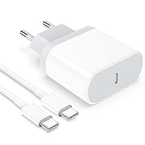 Caricatore per iPhone 17, 17 Pro, 17 Air, 17 Pro Max, 16, 16 Plus, 16 Pro, 16 Pro Max, 15, 25W Rapido USB C Caricabatterie con 2M Cavo Tipo C Carica Batteria Charger Alimentatore Presa Spina Gakaogue