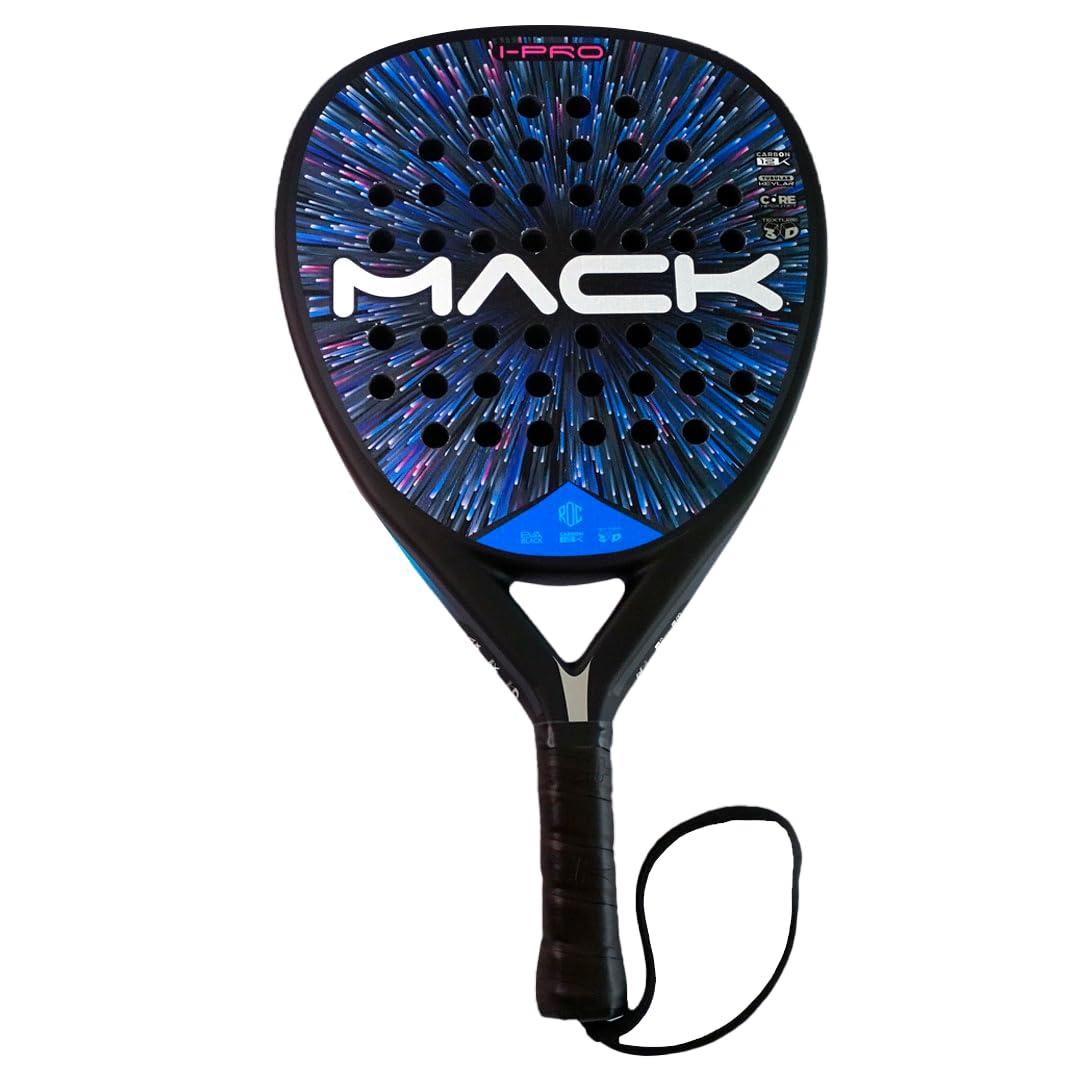 Mack Pro 2.0 Raquette De Padel Avec Surface En Fibre De
