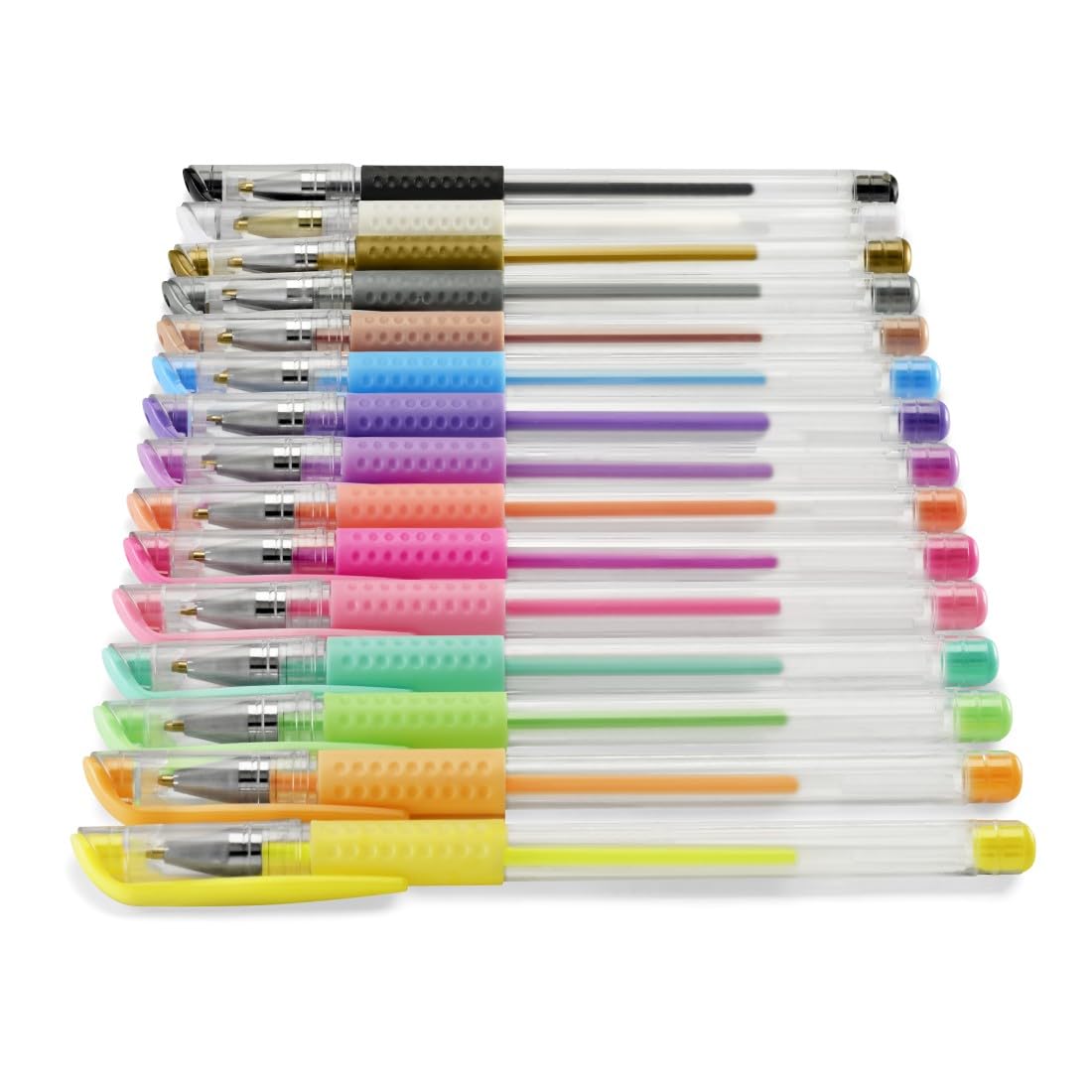 Hama Gel Pens, Set of 15 (Gel Pen Set, Pastel/Classic, Black/White/Blue/etc., for Children/Adults, Drawing, Painting