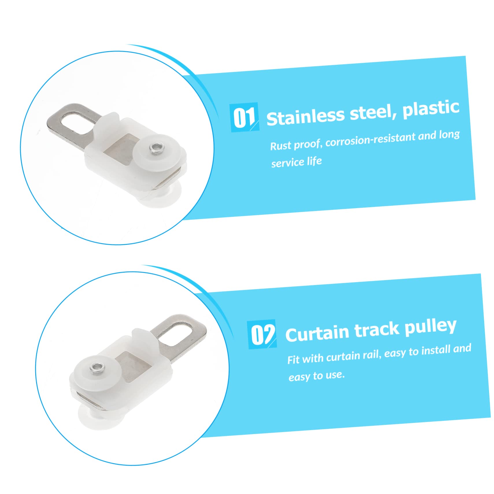 25-Pack Silent Curtain Track Pulleys – Smooth Glide Rollers For Sliding Window Curtain Systems, Fits Most Standard Tracks 25-Pack Silent Curtain Track Pulleys – Smooth Glide Rollers For Sliding Window Curtain Systems, Fits Most Standard Tracks