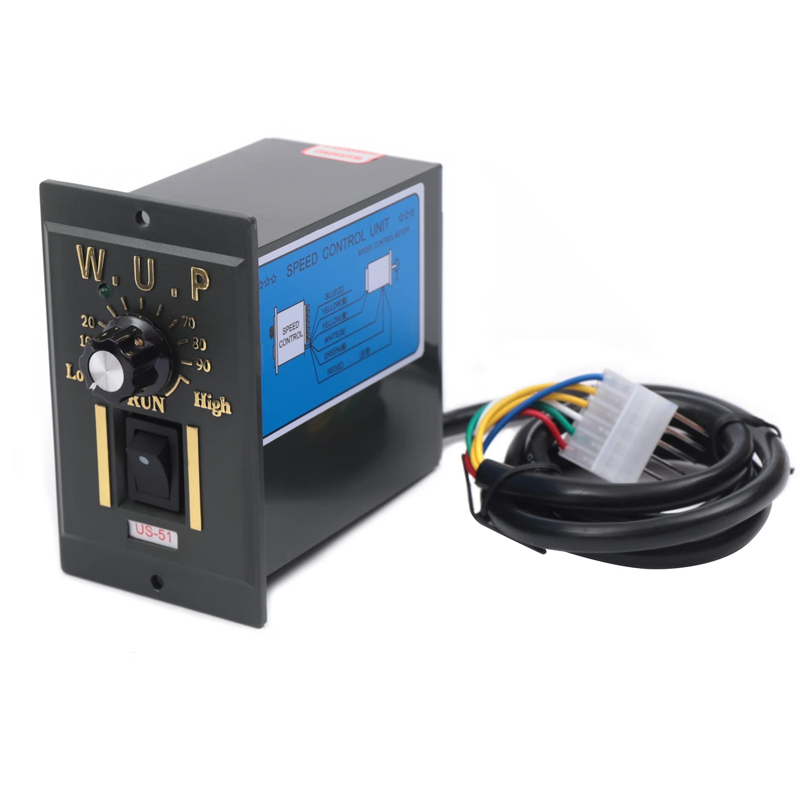 Motore elettrico AC 220 V, 90 W, motore elettrico, motore compatto, velocità di rotazione regolabile, alta potenza, dimensioni compatte
