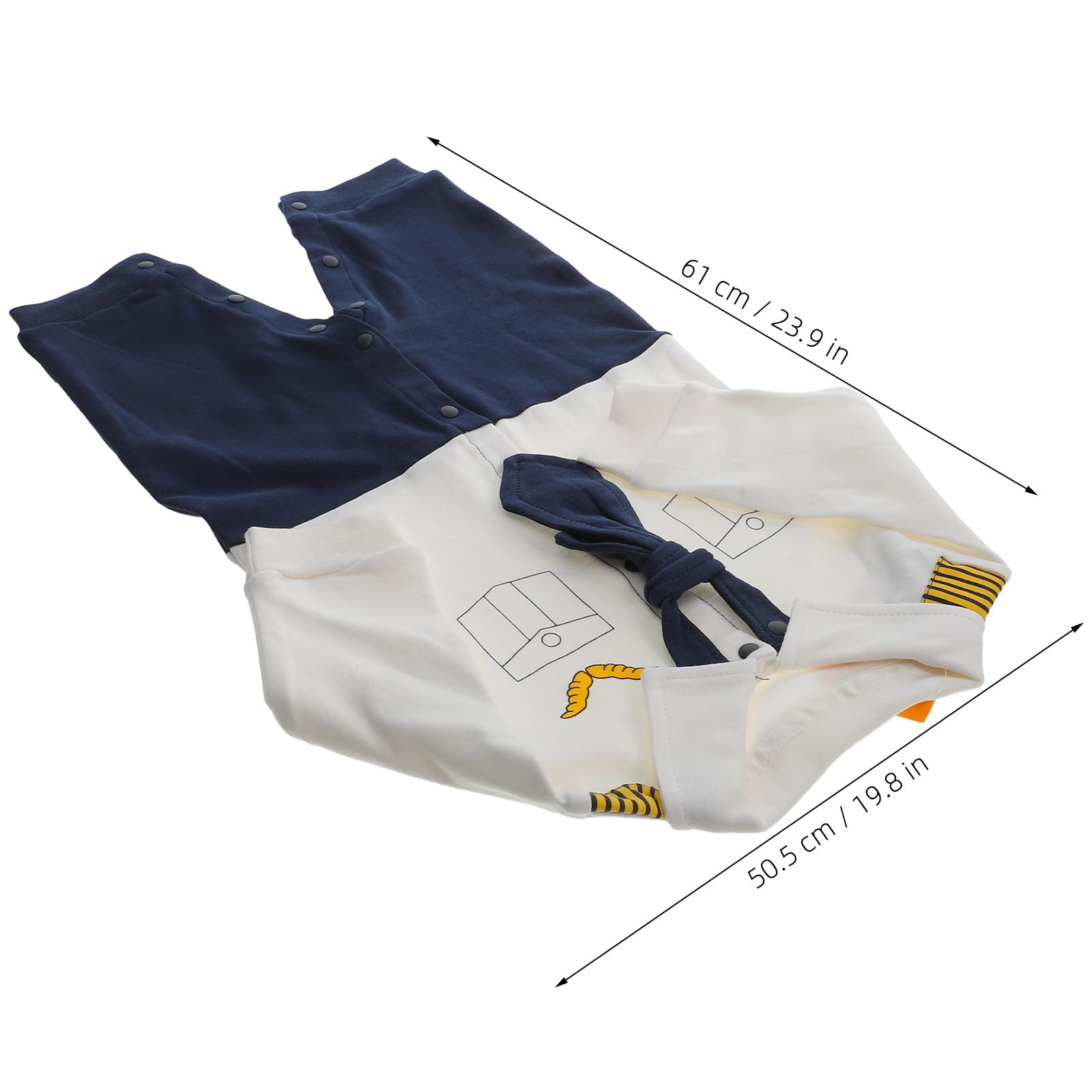 Tutina a maniche lunghe da pilota per neonati, tuta in stile | Tutina intera morbida unisex per neonati, ideale come regalo per baby shower o per l'uso quotidiano.