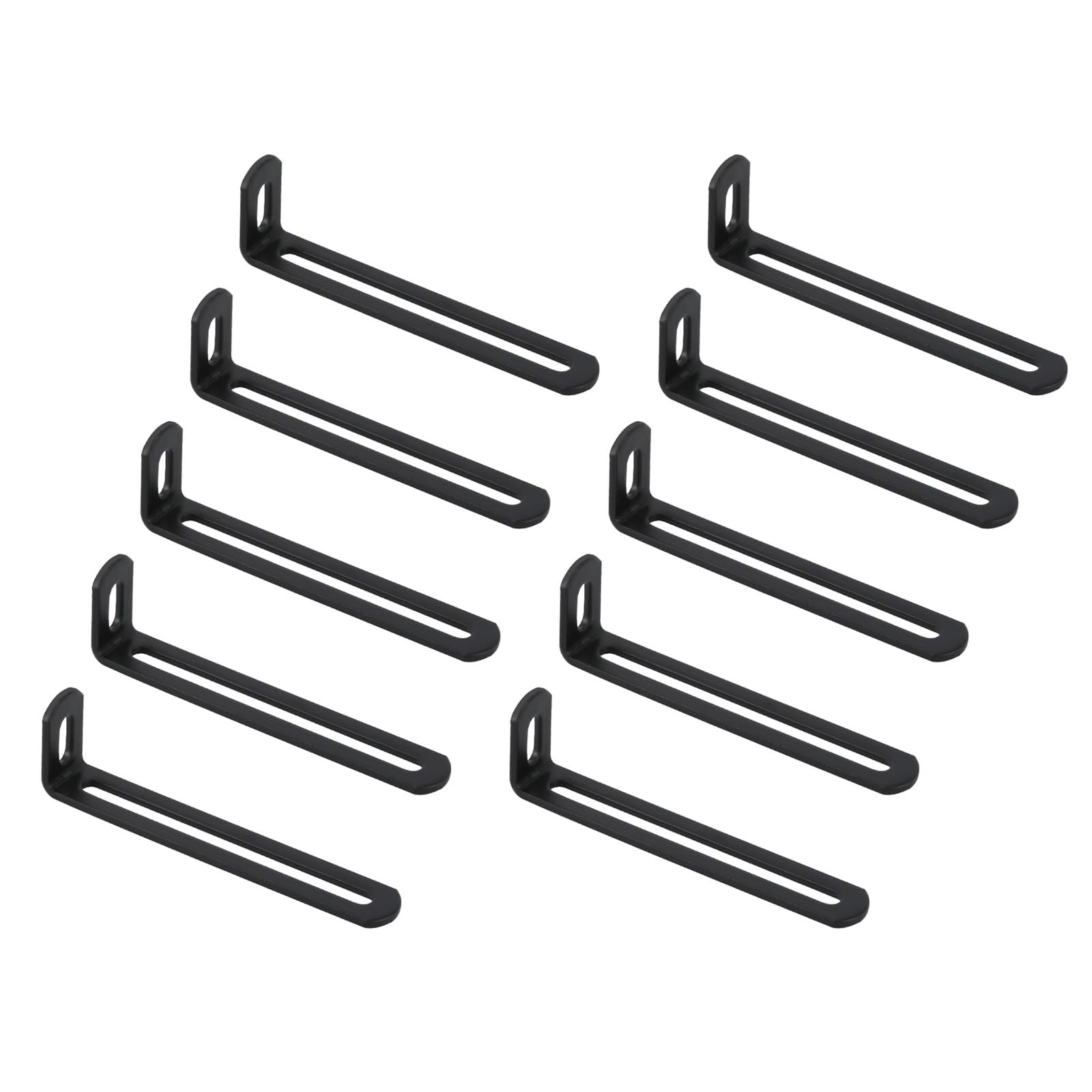 Iron Corner Brackets Set with Double Grooves Wall Mounting Rack for Secure Wall Mounting and Home Improvement Industrial Strength Angles Brackets