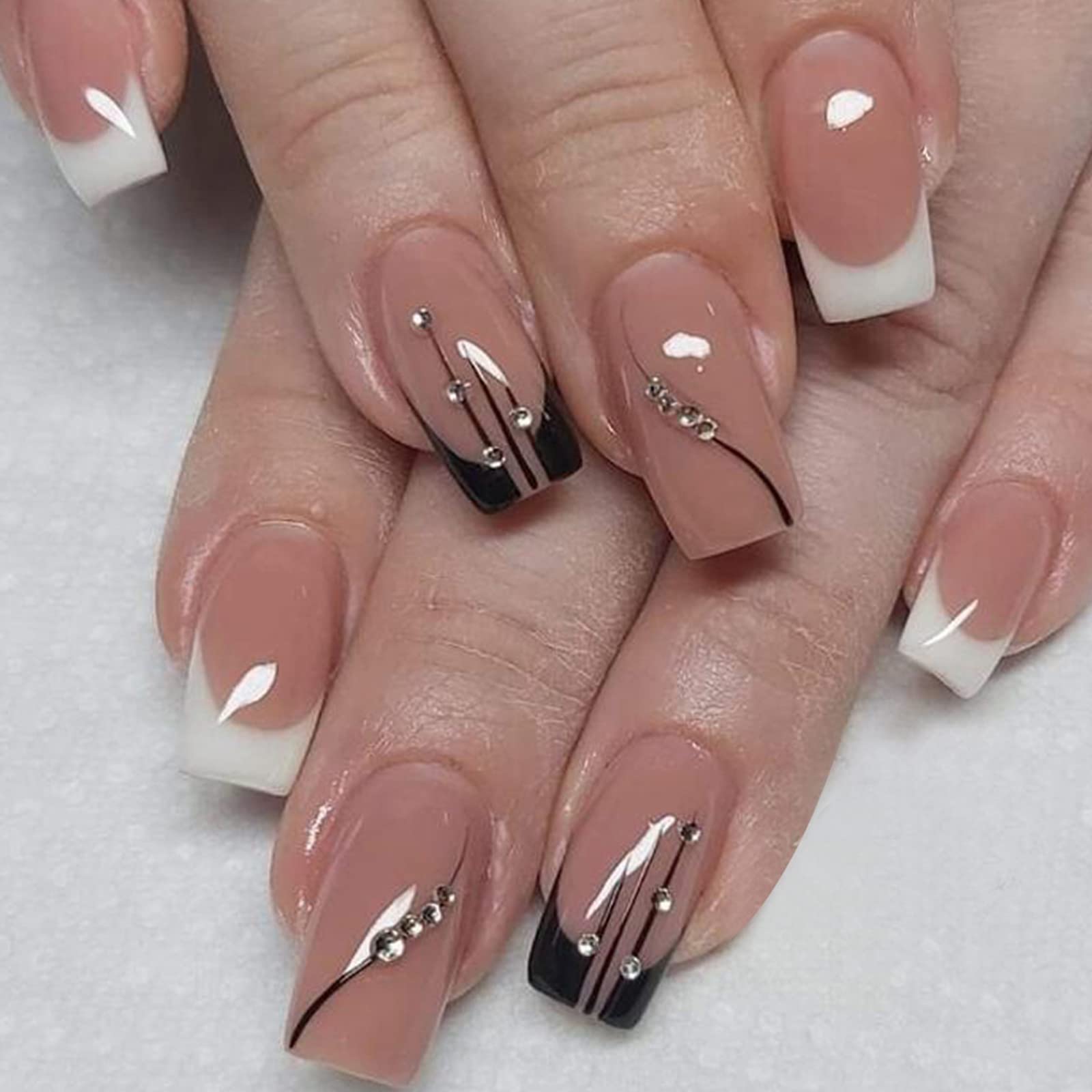 Faux Ongles N3 - 24 Pièces Avec Colle - Prêts à Poser, Neufs Sous Blister