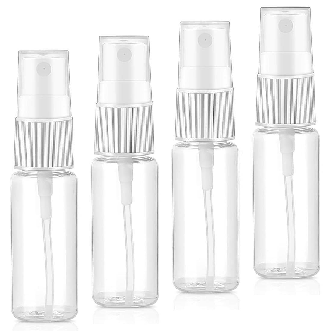 NJCXOLA 4 Piezas Bote Spray, Botellas Aerosol Vacío Plástico, Spray Bottle, Botella de Spray rellenable Vacío,Botella de Pulverizadora Transparente,para Aceites Esenciales, Limpieza, Perfume