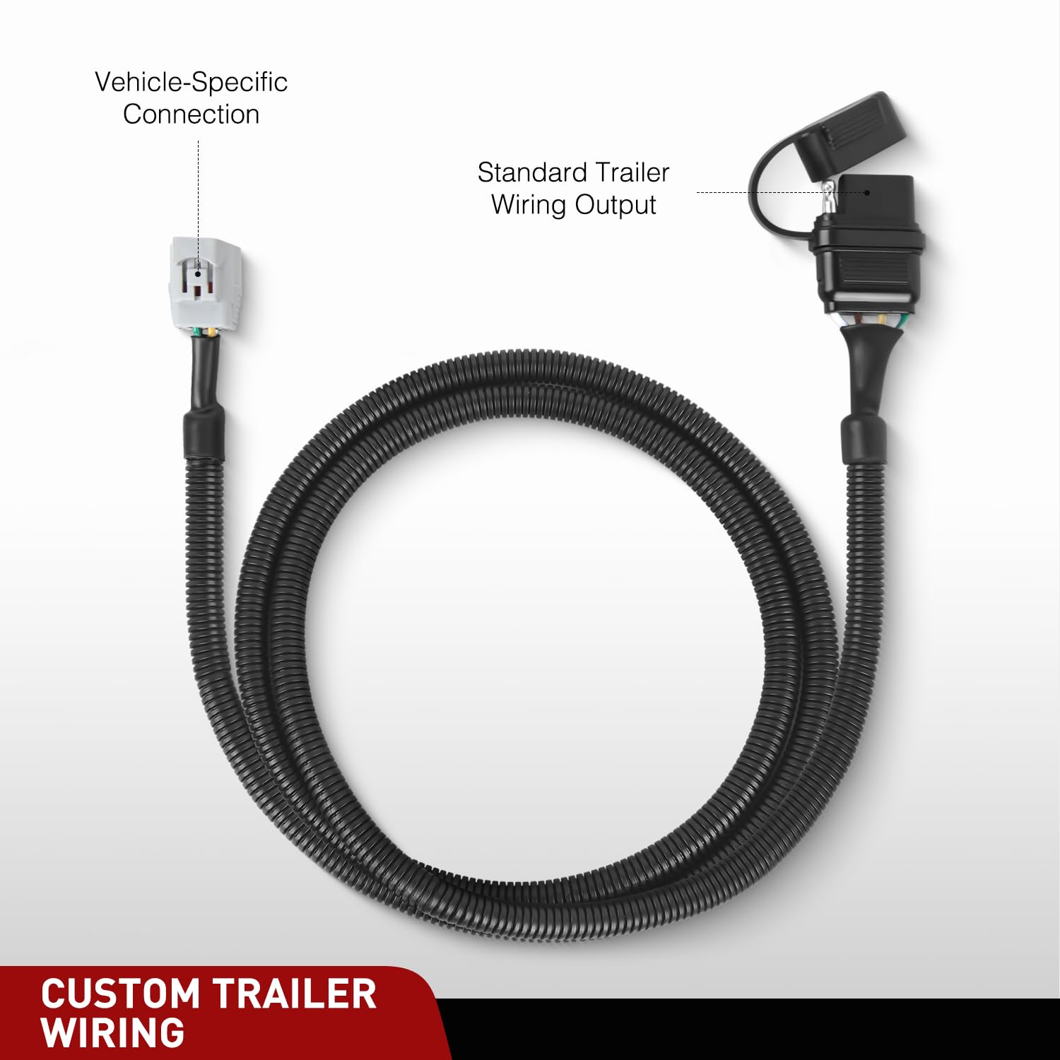 Nilight 4 Pin Custom Trailer Wiring Harness Kit 56083 Compatible with Lexus 2010 2011 2012 2013 2014 2015 2016 2017 2018 2019 2020 2021 2022 2023 RX350 RX450h RX350L RX350hL Tow Package Required