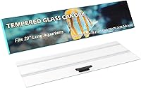 CUCZUUS Clear Tempered Glass Aquarium Hood for 20Long/29 Gallon Tanks - Fits Aqueon, MarineLand, Perfecto (29.21x11.69in)