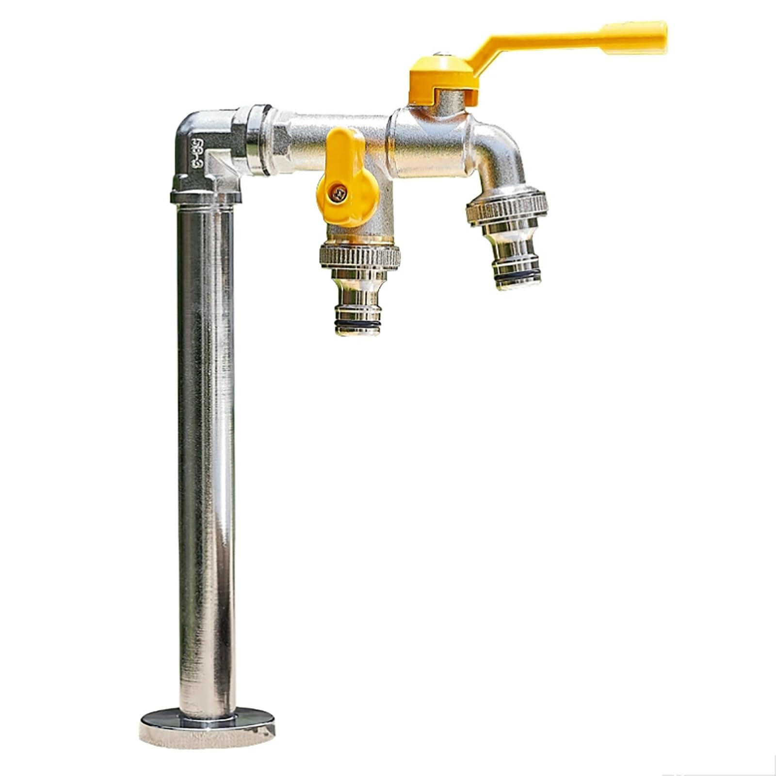 WOTZOV Faucet Water Column,Stainless Steel Garden Water Column With Faucet - 304 Antifreeze Vertical Water Dispenser, 12.6In Outdoor Hydrant For Garden Decoration And Irrigation，12.6in/32cm