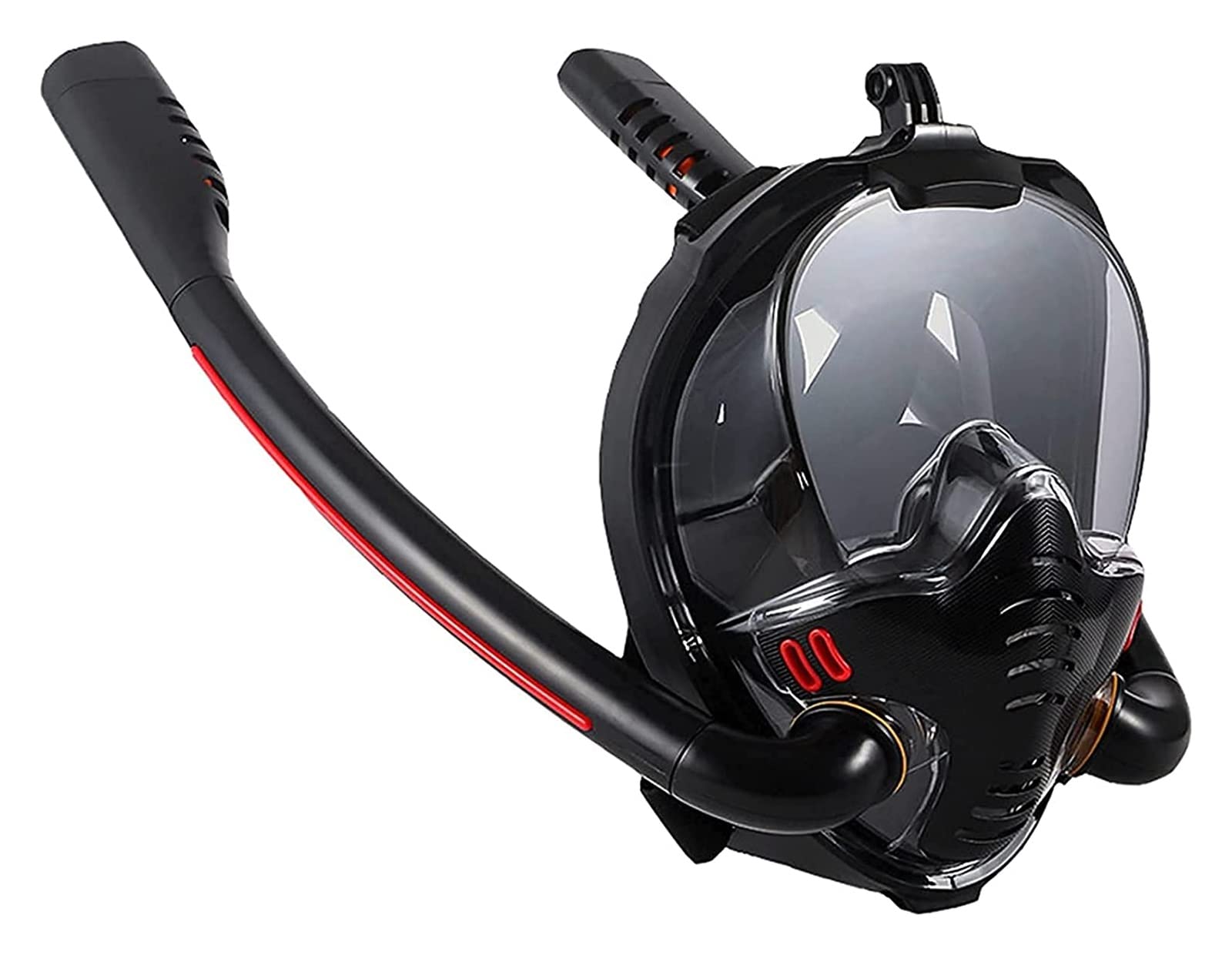 Máscara de Snorkel para Adultos, Hombres y Mujeres, máscara de natación con Doble Tubo de respiración, máscara de Snorkel de Silicona Completamente Seca, Gafas de Buceo,