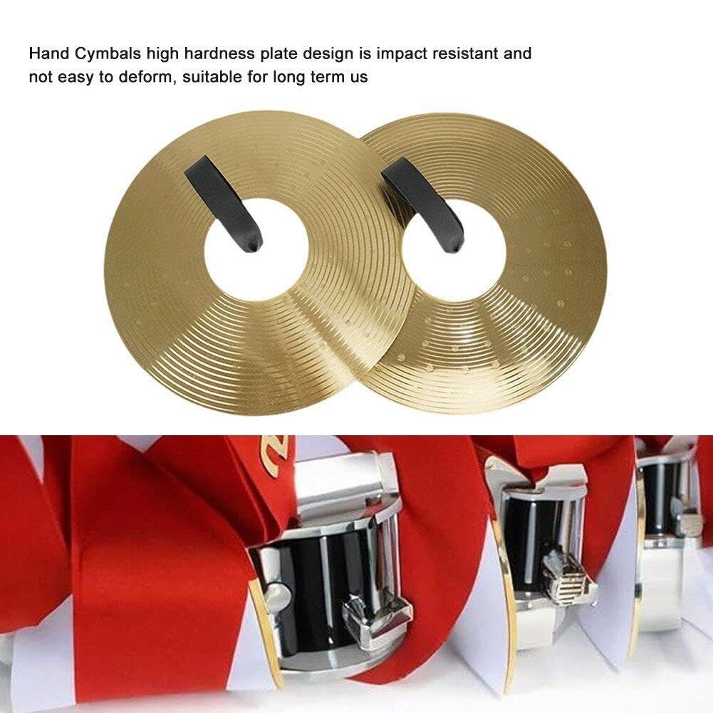 Platillos De Choque para Práctica De Platillos De Mano, Instrumento Musical De Aleación, Tambor Tradicional para Principiantes Y Adultos, 2 Uds.