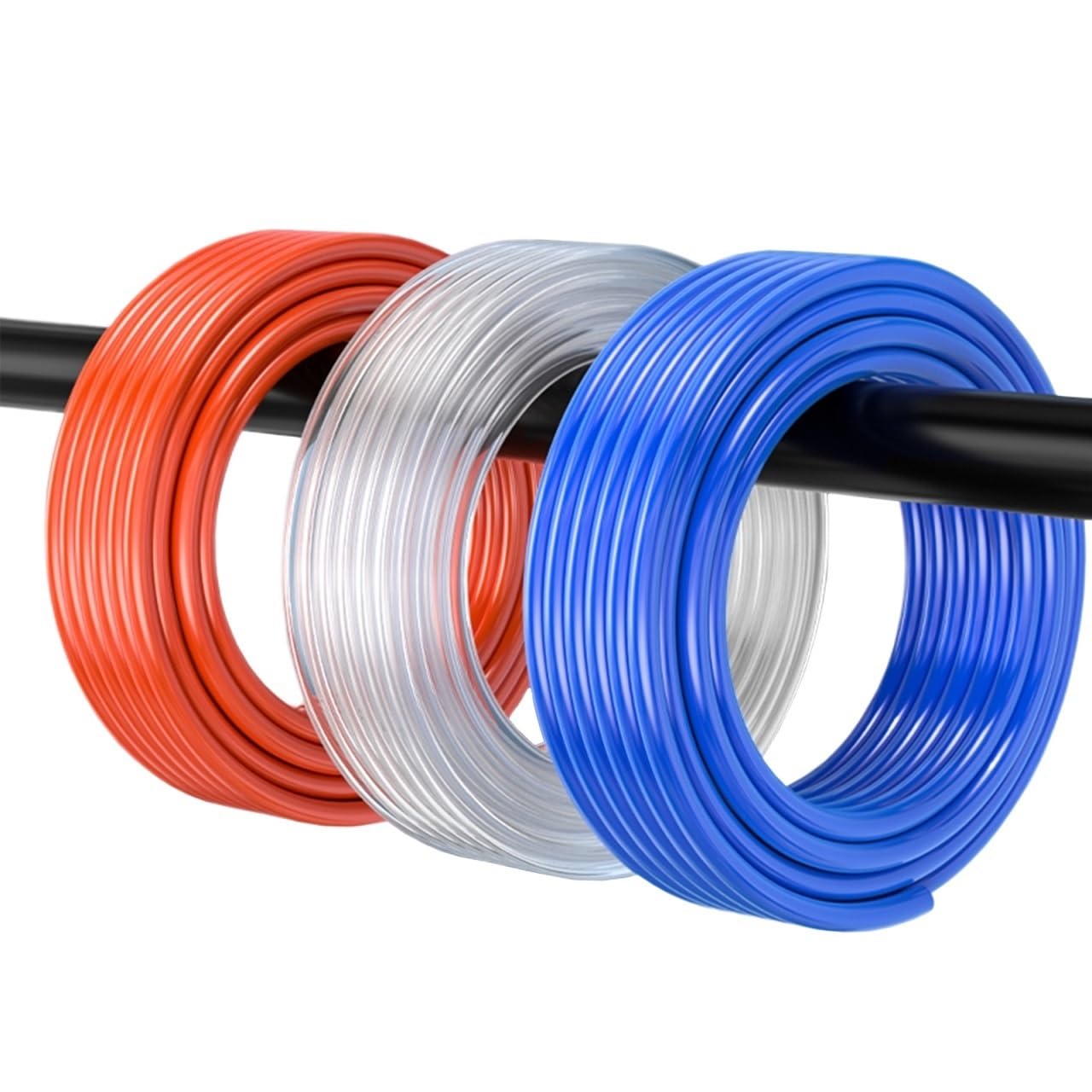 Manguera de componente de aire de 10M/20M, 4mm, 6mm, 8mm, 10mm, 12mm, manguera neumática de poliuretano, tubo de aire, manguera de compresor, 1 Uds.(Blue,20M,OD 14xID 10mm)
