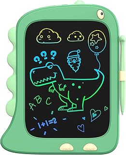 ORSEN LCD Writing Board Toy for Boys and Girls 3/4/5/6/7/8 Years Old, 22 cm Screen Drawing Board, Painting Board, Dinosaur, Writing Tablet, Christmas, Small Gifts for Children (Green)
