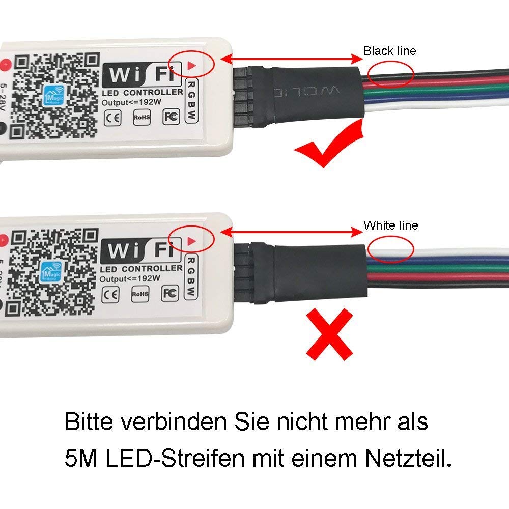 10M COB LED Streifen RGBW Warmweiß, WiFi Smart LED Strip Musik Sync, Punktloses Lichtband 672 LEDs/m, 24V LED Leiste Kompatibel mit Alexa/Google Home, App-Steuerung, inkl. Netzteil