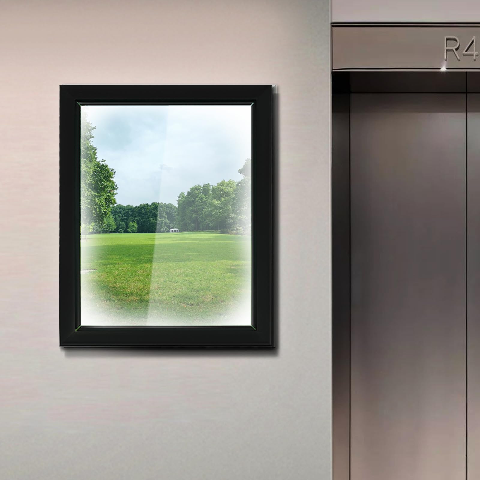 Marco de póster LED iluminado con luces LED para carteles publicitarios, marco de montaje en pared para publicidad, tamaño de póster adecuado: 34 x 44 cm para la visualización de carteles,