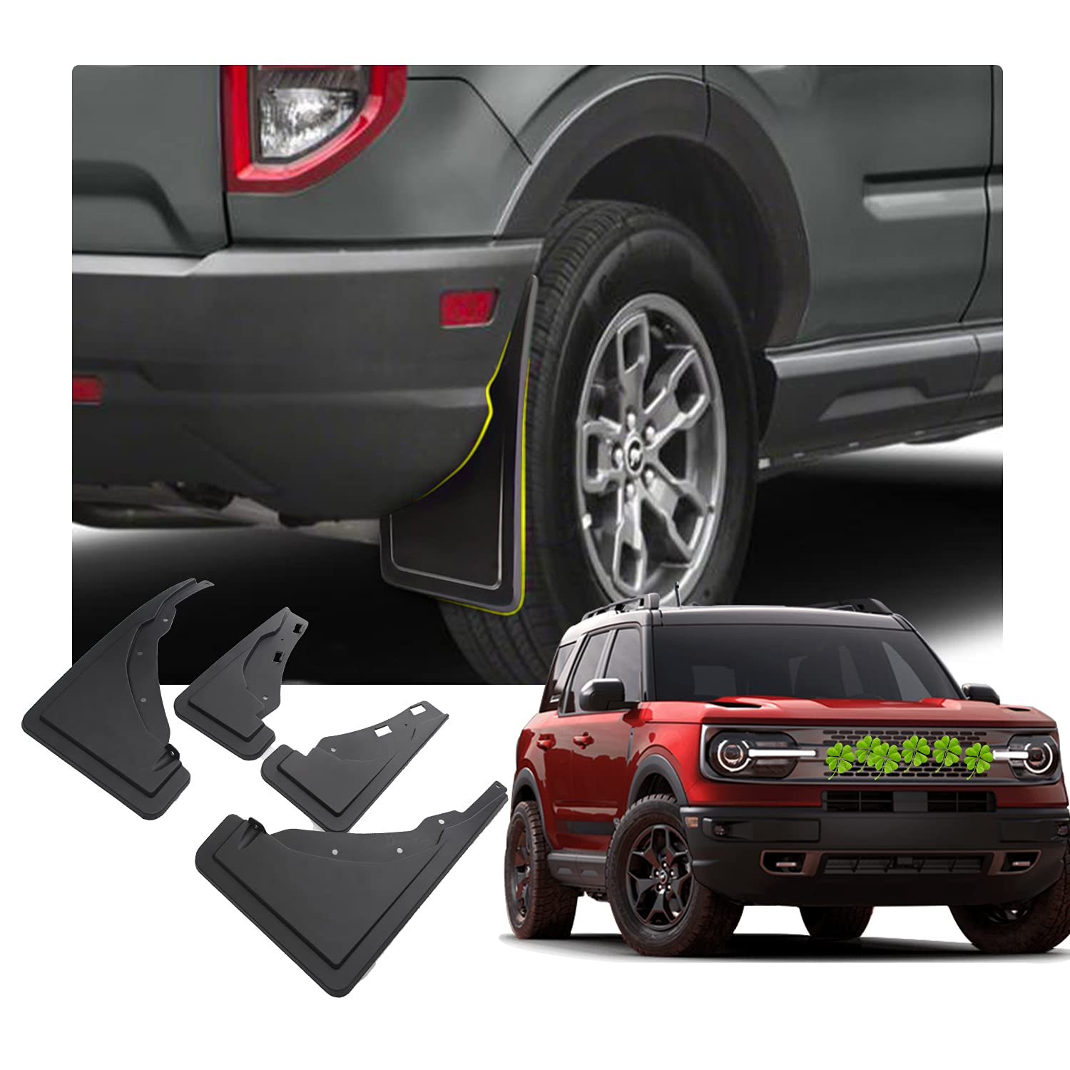 Buy (Packs of 4) R RUIYA Car Mud Flaps Splash Guards for 2021 Ford