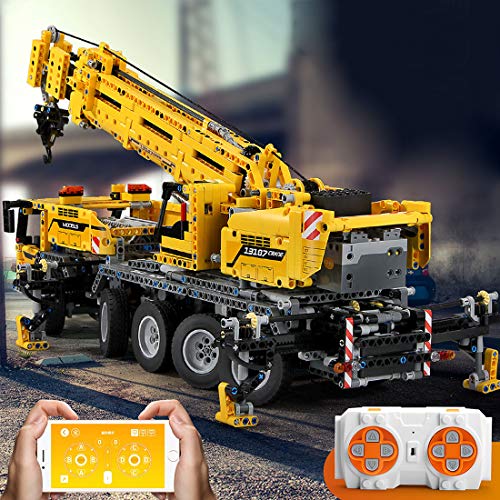 Gedar Technic Riesenkranich Doppelfernbedienung 1:8 Mobiler Kran mit 8 Motoren, sehr schwer zu montieren, mechanisches… – Bild 4