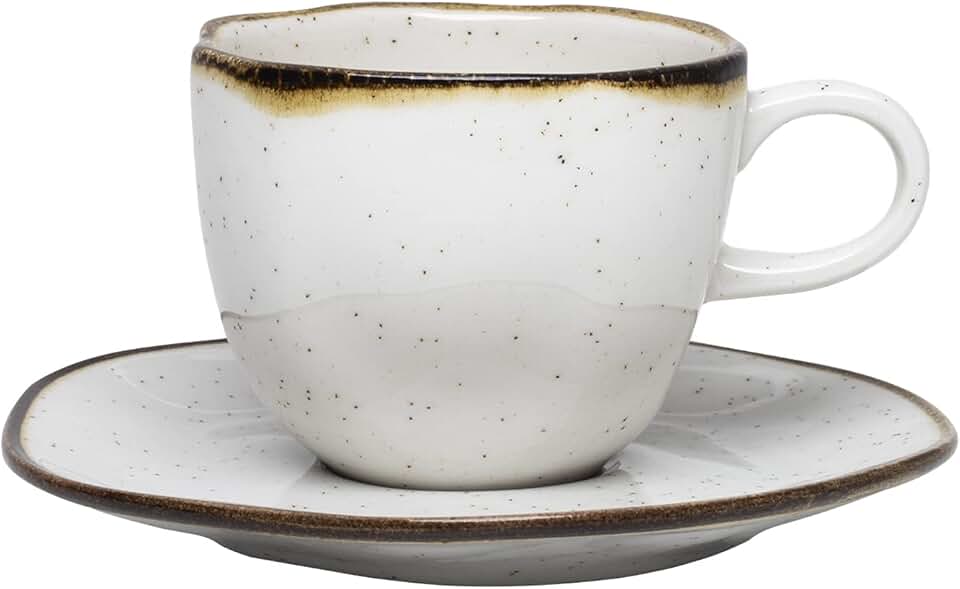 Conjunto de 6 Xícaras de Chá grandes 220 ml com pires Ryo Maresias