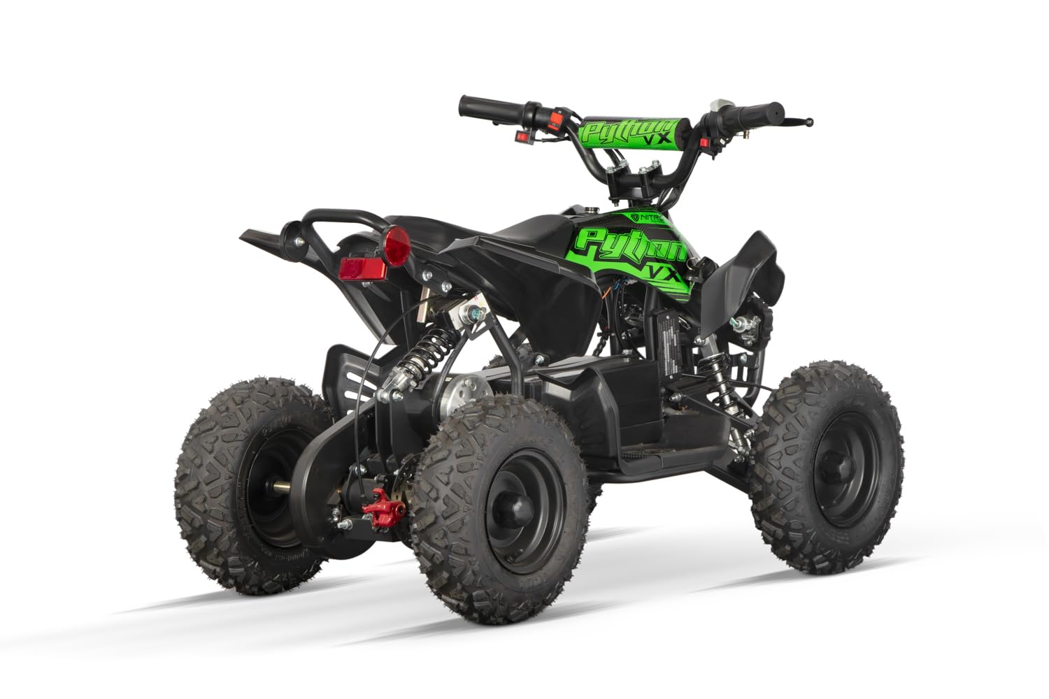 Eco Python Cross 1000W 36V Mini Kinderquad 6 Zoll Elektro Quad LED Drossel Rückwärtsgang Ladeanzeige (Rot)