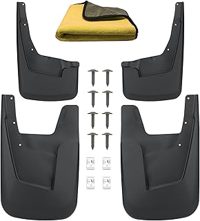 Mud Flaps Compatible with Dodge Ram 1500 2019-2023 Mud Guards Splash Guards Tire Protector Mudguard No Drilling Required Mudflaps Accessories