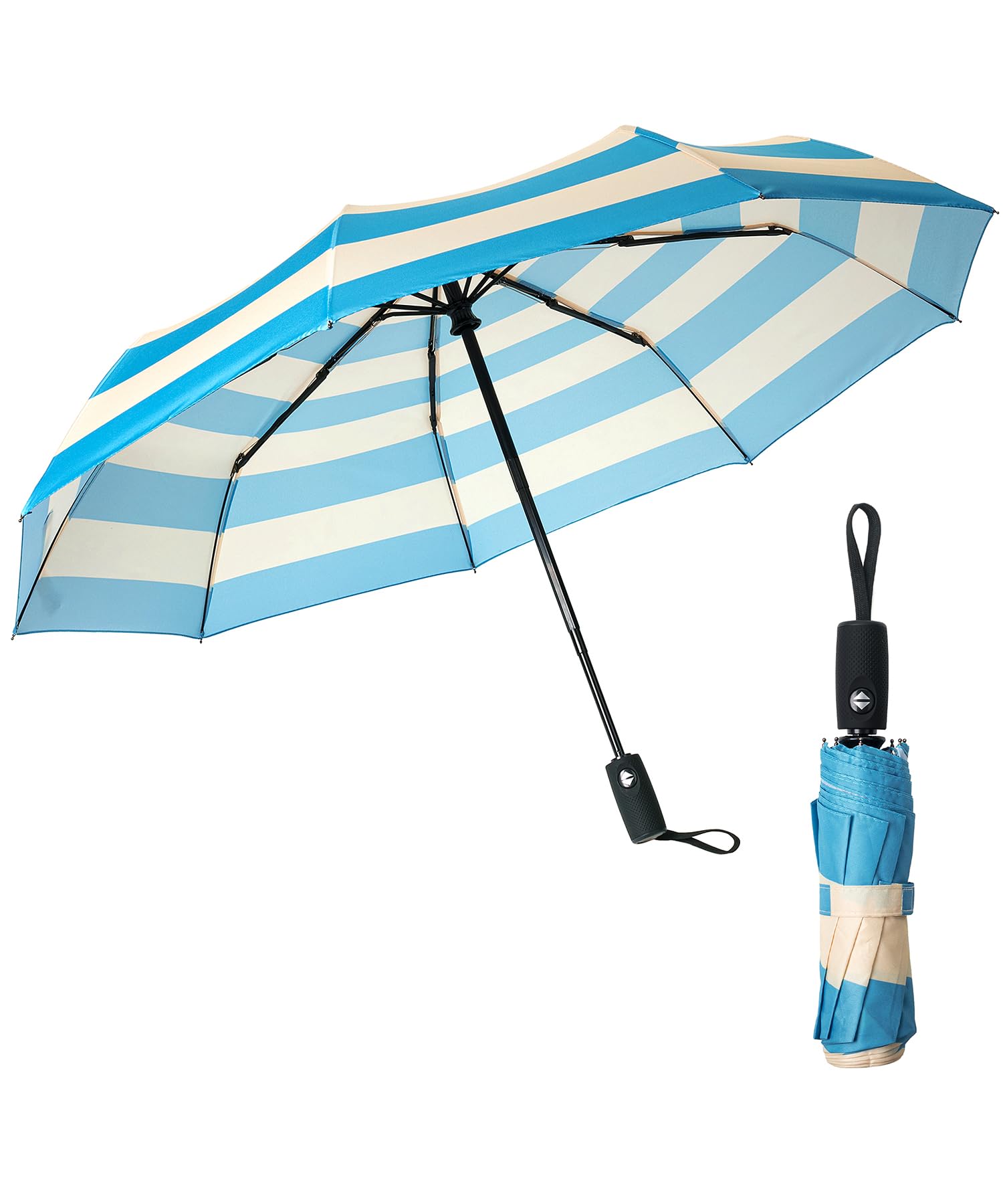 Mr. Pen Black - Windproof Travel Umbrella, Automatic Umbrellas For Rain, Compact Umbrella, Travel Umbrella Compact, Windproof Umbrella, Umbrellas For Rain Windproof, Portable Umbrella