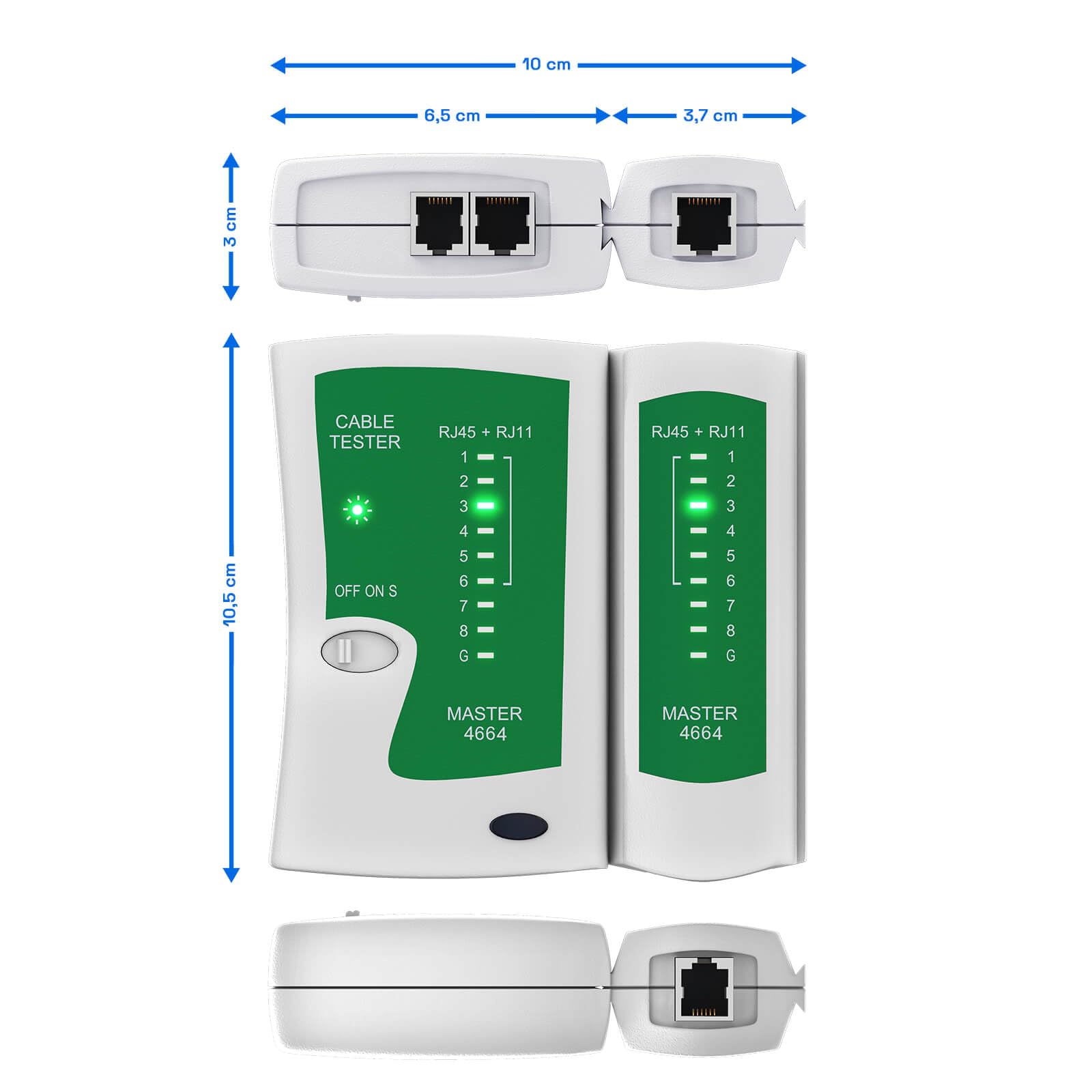 Tester per cavi di rete RJ11, RJ12, RJ45 UTP/FTP/STP | Acquista su Tester per cavi di rete RJ11, RJ12, RJ45 UTP/FTP/STP | Acquista su