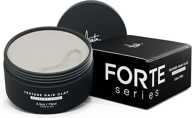 Alex Costa Hair Clay for Men by Forte Series Extreme Hold Men's with Nat...