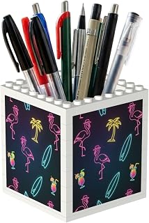 Party Night Pen Holders Cute Animals Office Supplies White | Building Blocks Pen Holder Funny Office Supplies For Men Women