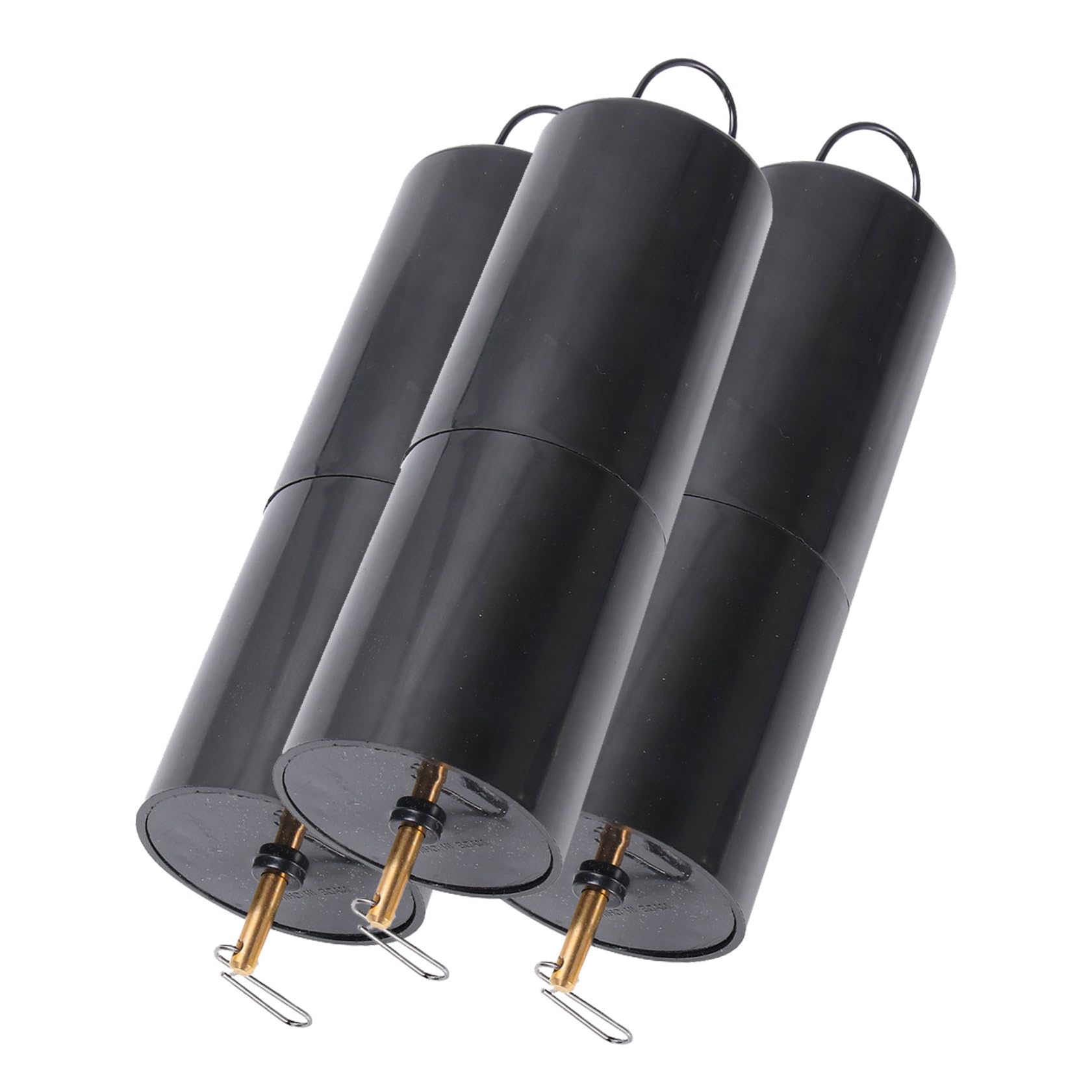 Moteur à batterie pour carillon éolien GALPADA en plastique noir avec clip pivotant (Lot de 3)