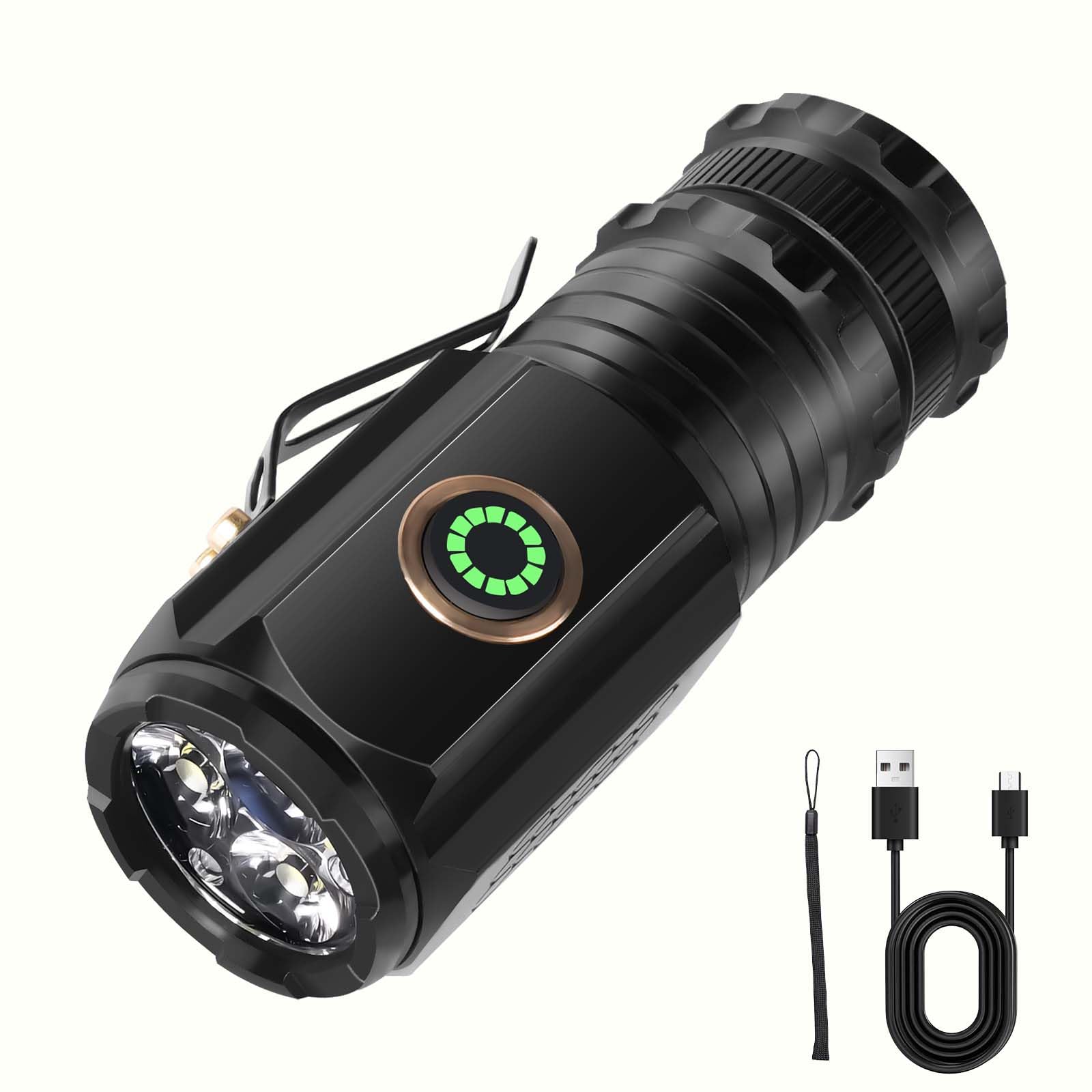 flintronic Mini flashlight-BL-350X-B Model-add Battery-add Lanyard