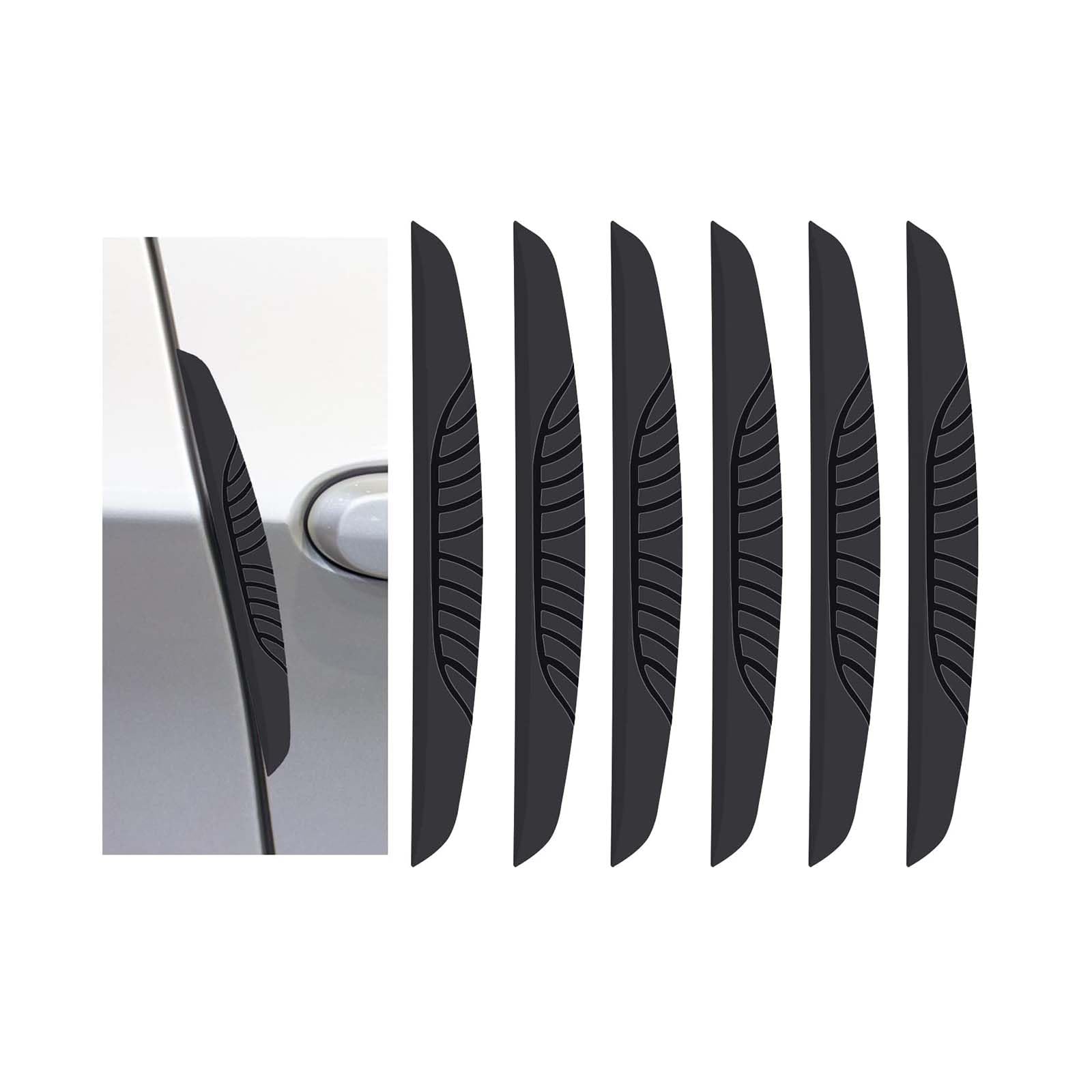 TRQCHIPS Car Door Protectors for Nissan X-Trail T33 Qashqai J12 Ariya e-Power 2024, Durable Shock-Absorbing PVC Anti-Collision Edge Guards, for Car Door, Mirror & Handle, 6 Pack