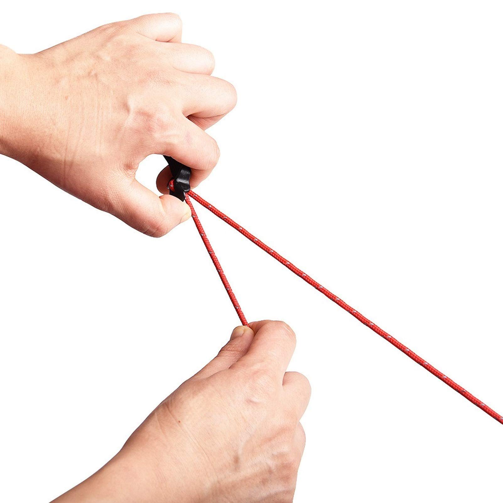 4 Pezzi Corde Ultraleggere Da 400 Cm Con Regolatore In Alluminio, Corde
