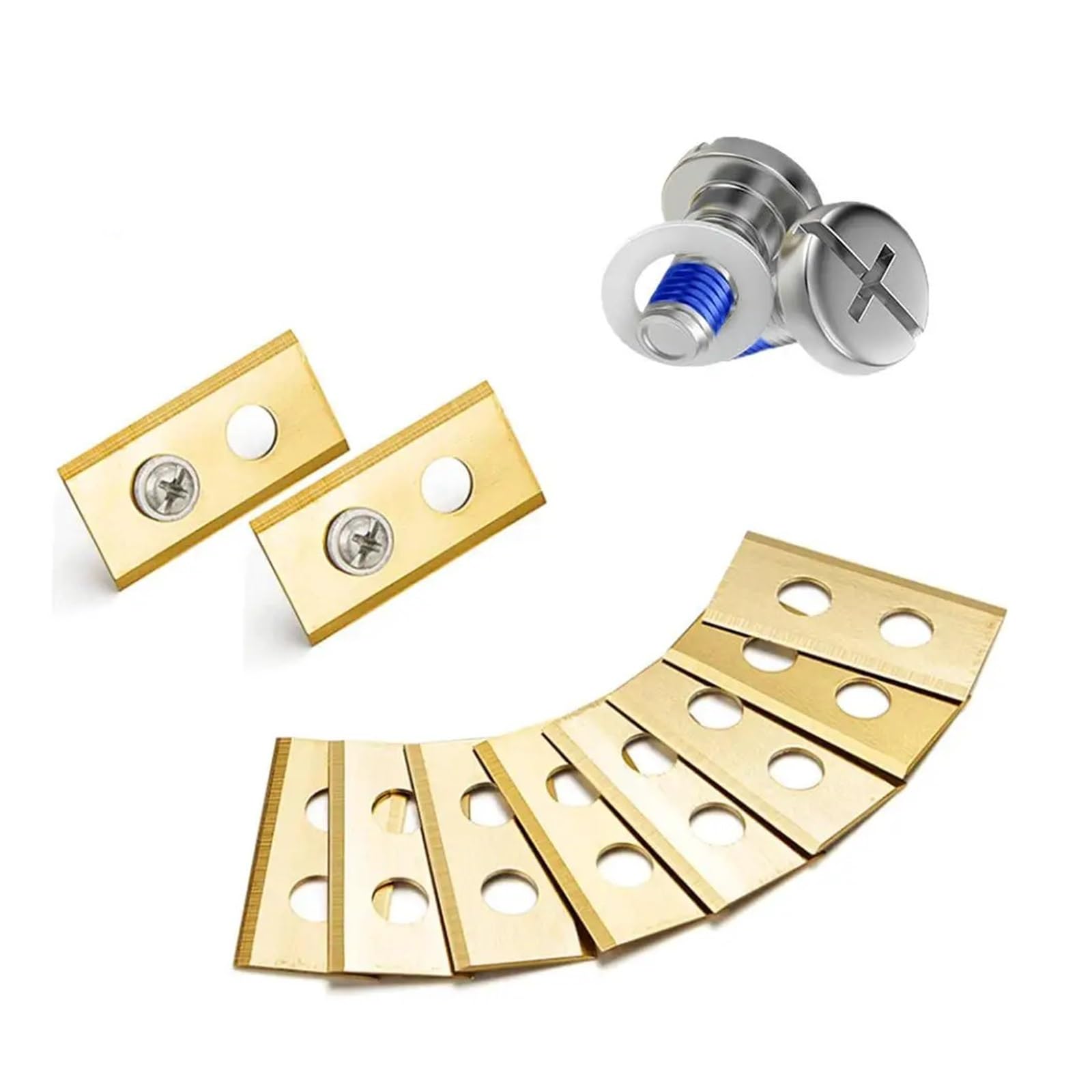 Lame Di Ricambio In Acciaio Inossidabile for Tosaerba | Lama for tosaerba dal design a 2 fori compatibile con gli accessori for tosaerba robot Mammotion Luba(A 30PCS)