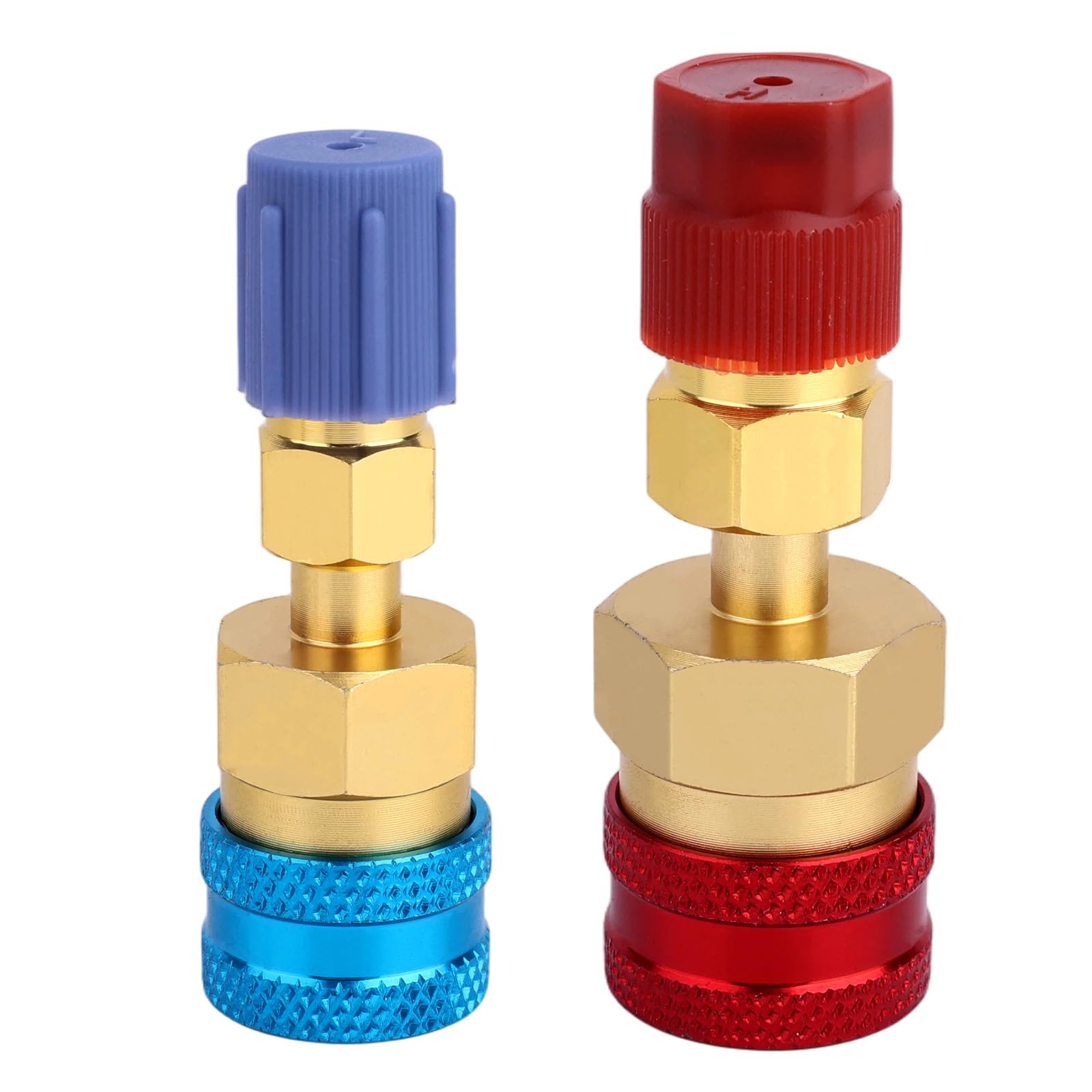 Kit Adattatore R1234yf, Adattatore Premium da R1234yf a R134a Kit di Conversione con Connettore Lato Alta/Bassa Plug And Play per Ricarica e Svuotamento del Refrigerante AC
