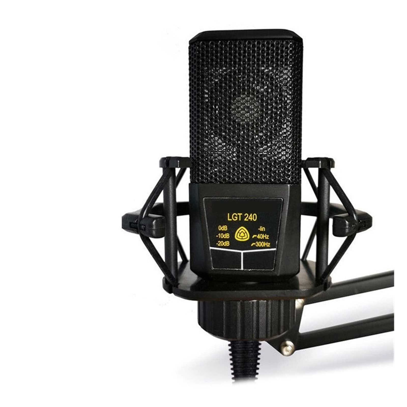 Amazon.co.jp: 放送用マイク LGT240 マイク大型ダイヤフラム マイク