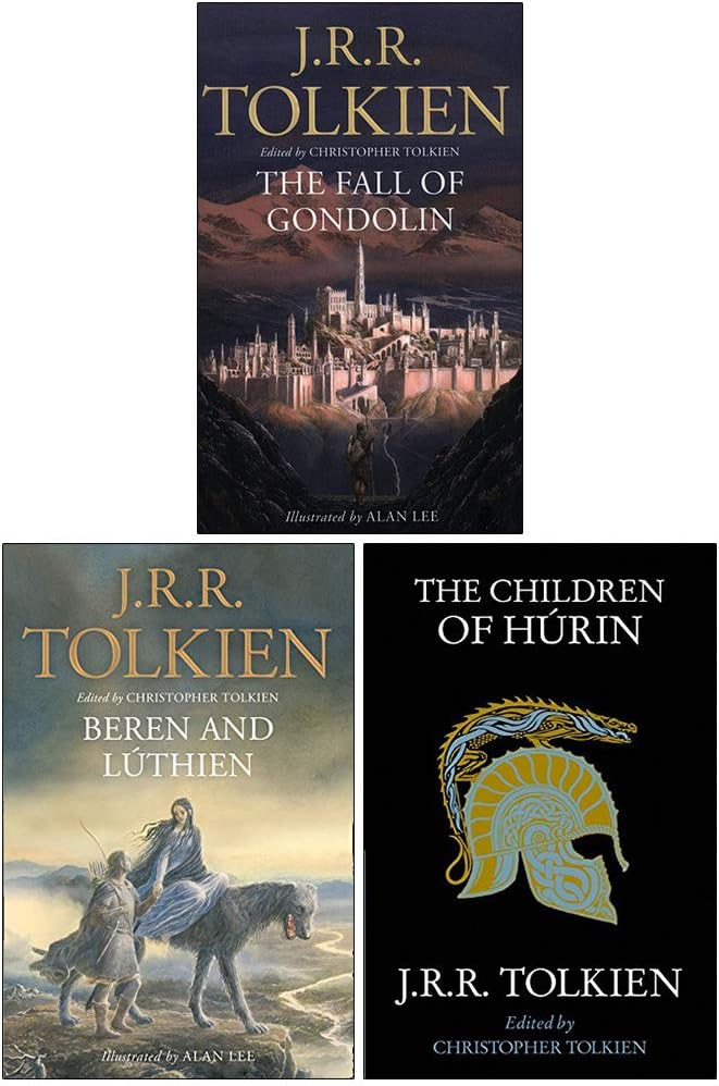 J. R. R. Tolkien Collection 3 Books Set (The Fall of Gondolin, Beren and Lúthien, The Children of Húrin) Paperback – 1 Jan. 2020