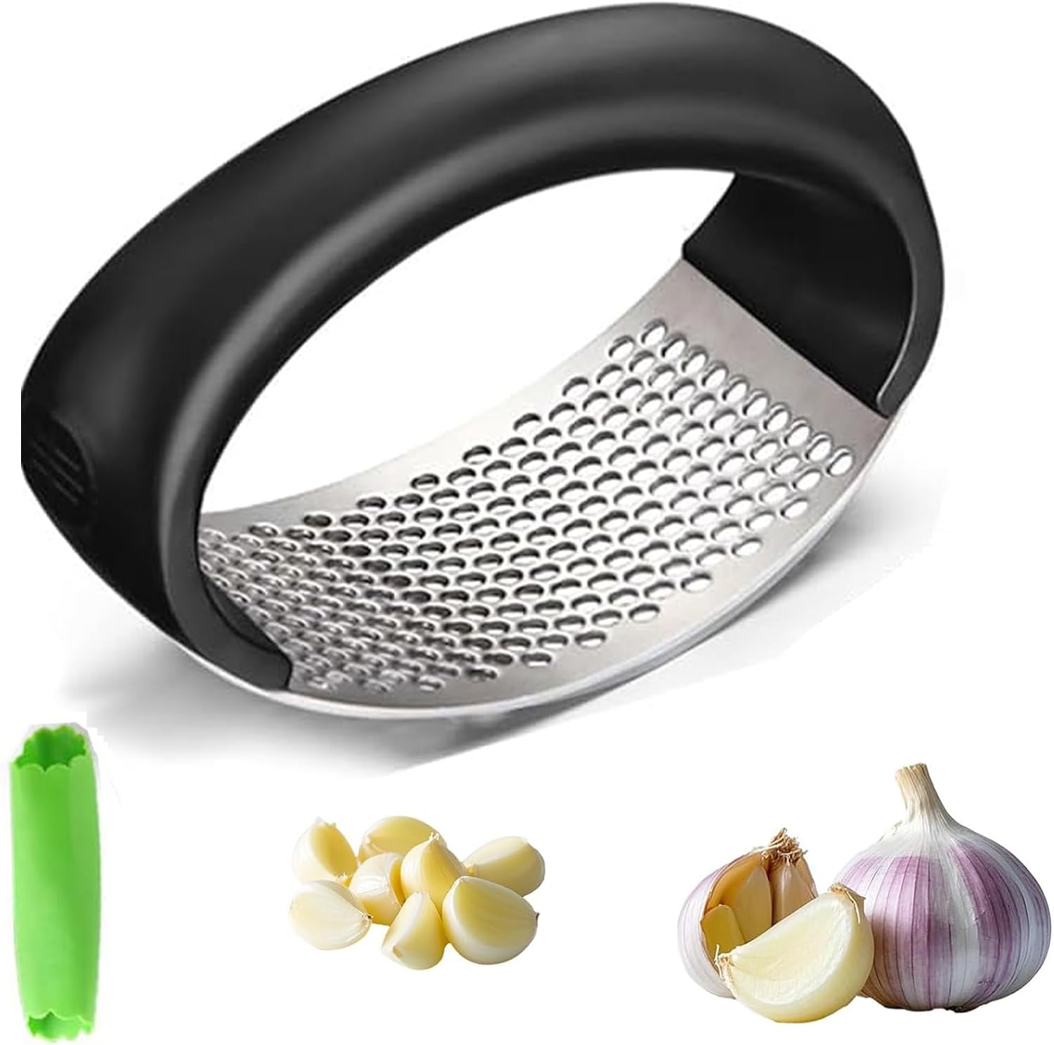 Home Kitchen Utensils Portable Manual Garlic Crusher - Garlic Crusher,2026 Upgraded Stainless Steel Garlic Crusher,Home & Kitchen Garlic Press.(1 pcs)