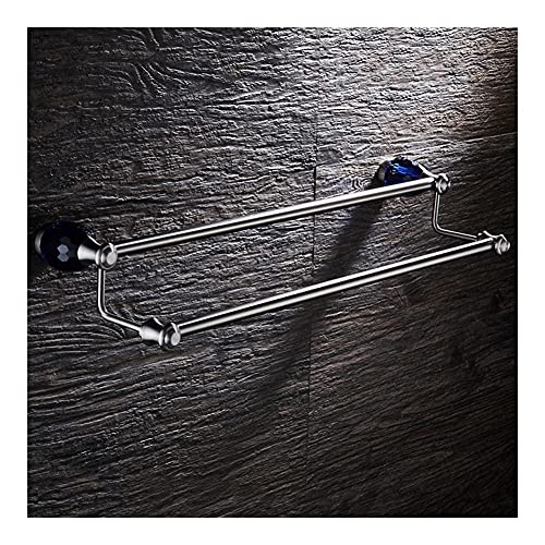Porte-serviettes de salle de bain double barre pour organiser vos draps de bain