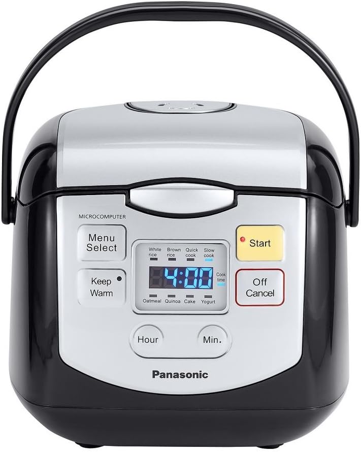 Panasonic SR-ZC075K 4-Cups (Uncooked) Rice Cooker & Multi-Cooker, Black