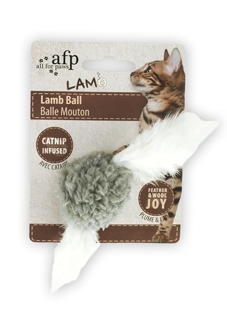 Foto 4 de 5 de All for Paws Juguete Lamb Cat En Forma de Bola, 5 cm