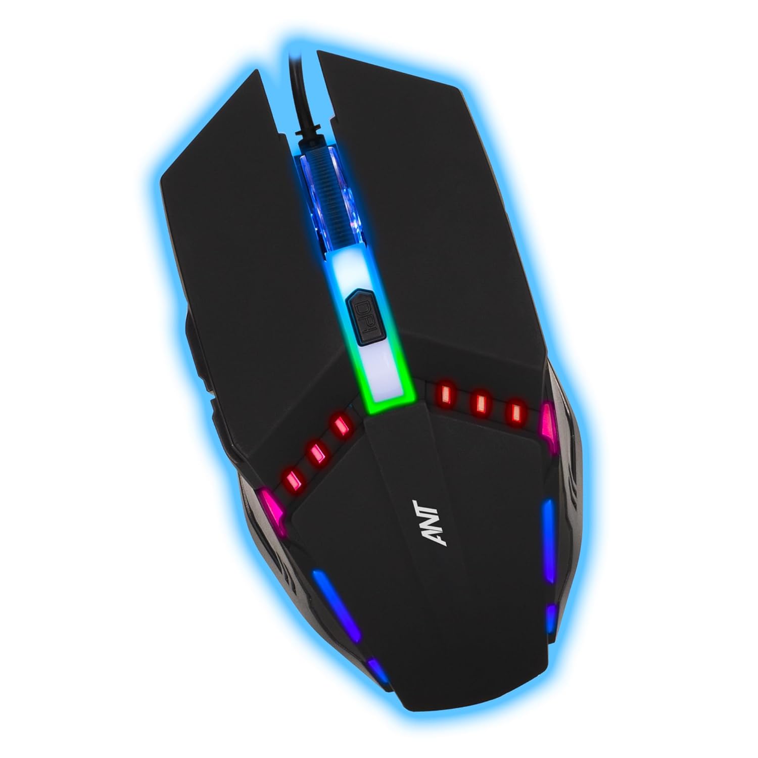 Ant G20 Gaming Mouse, Wired Mouse with RGB Backlit and Adjustable DPI, Ergonomic Office Laptop Mouse, Computer Gamer Mouse with 7 Responsive Buttons for Windows/Mac/Linux/Chrome