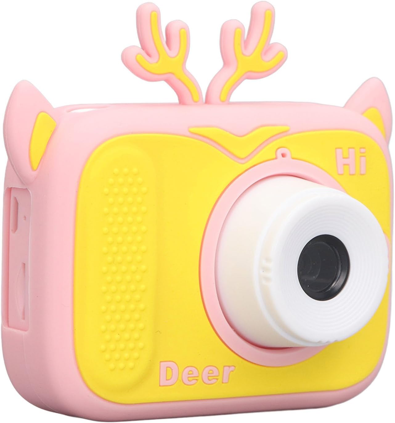 Children Digital Camera 20MP with 32G Memory Card & USB - 2 Inch Color Display, 1080P Video, Auto Dimming, Silicon Cover - Fun Photo & Game Toy for Kids, Pink & Yellow (Pink Yellow)
