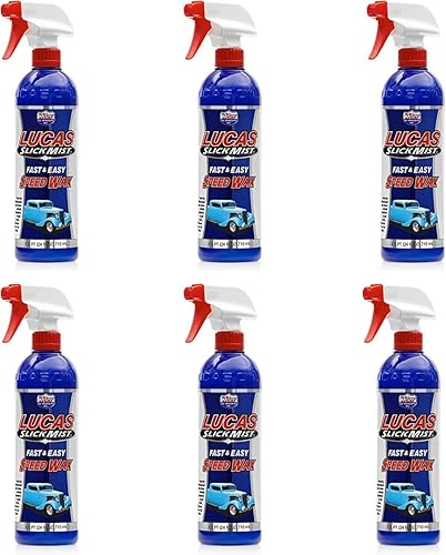 Lucas Oil 10160-6PK Slick Mist Speed Wax, 24 onzas líquidas, paquete de 6