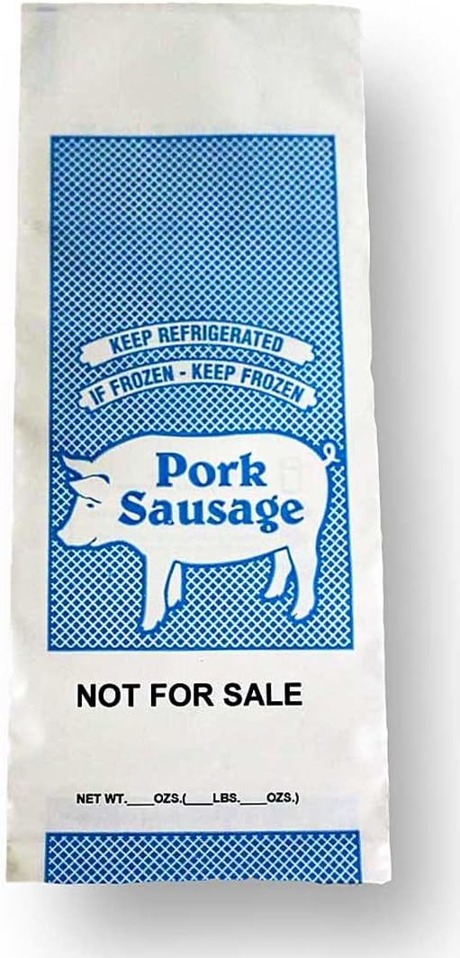 Pork Sausage Freezer Bags - 1 Lb. Size - Package of 100