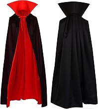 YKKJ Halloween Hooded Cape Long Hooded Cape for Cosplay Halloween Masquerade Venetian Parties (140 cm).