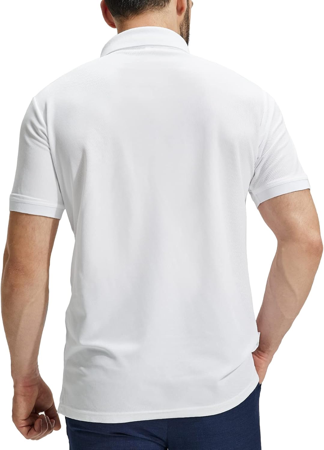 MIER Polo Shirts for Men Short Sleeve Quick Dry Polyester Collared Shirts Casual Golf Shirts, Moisture-Wicking - Image 5