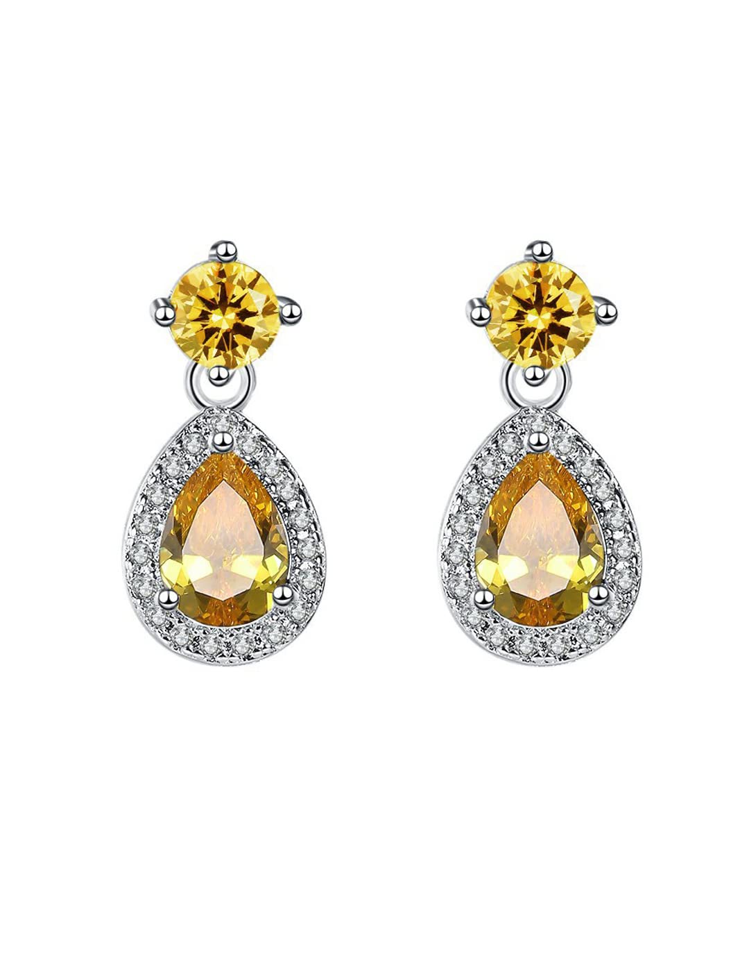 Yellow Chimes Earrings for Women and Girls Drop Earrings for Girls | Silver Tone Yellow Crystal Studded Teardrop Designed Drop Earrings | Birthday Gift for girls and women Anniversary Gift for Wife (B0BPPL1FGR) Amazon Price History, Amazon Price Tracker