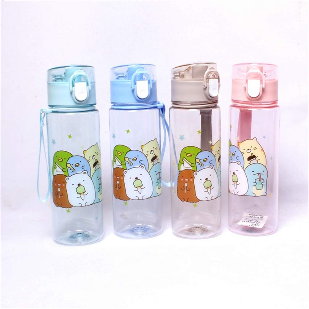 Bottiglia Acqua Borraccia Bambini Scuola Bottiglia Plastica Riutilizzabile Borraccia Piccola For Sport Bicicletta Esterni Escursionismo Escursioni Bambini red,500ml