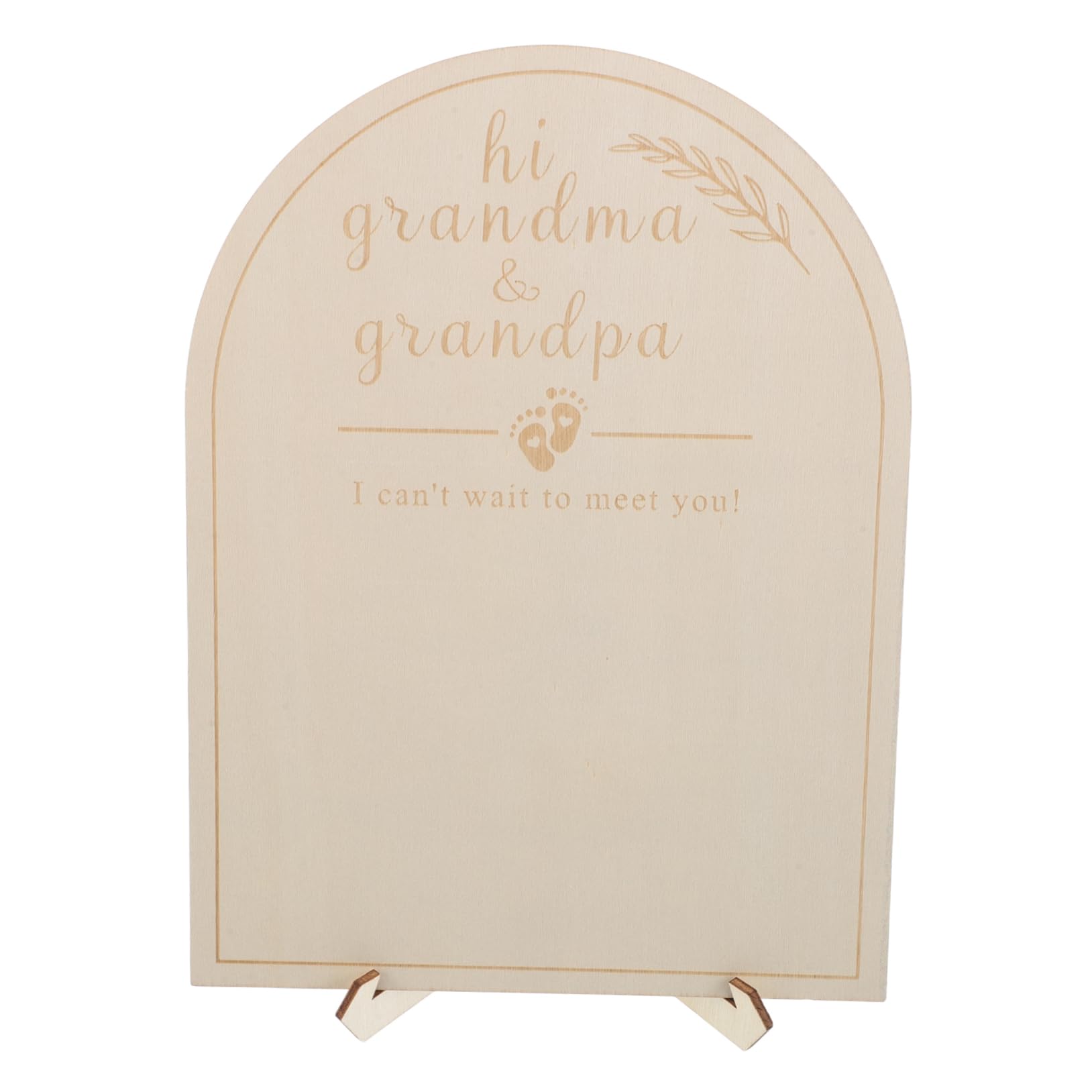 Abaodam First Ornament Milestone Tracker Board Photo Display for Newborn Nursery Calendar Sign