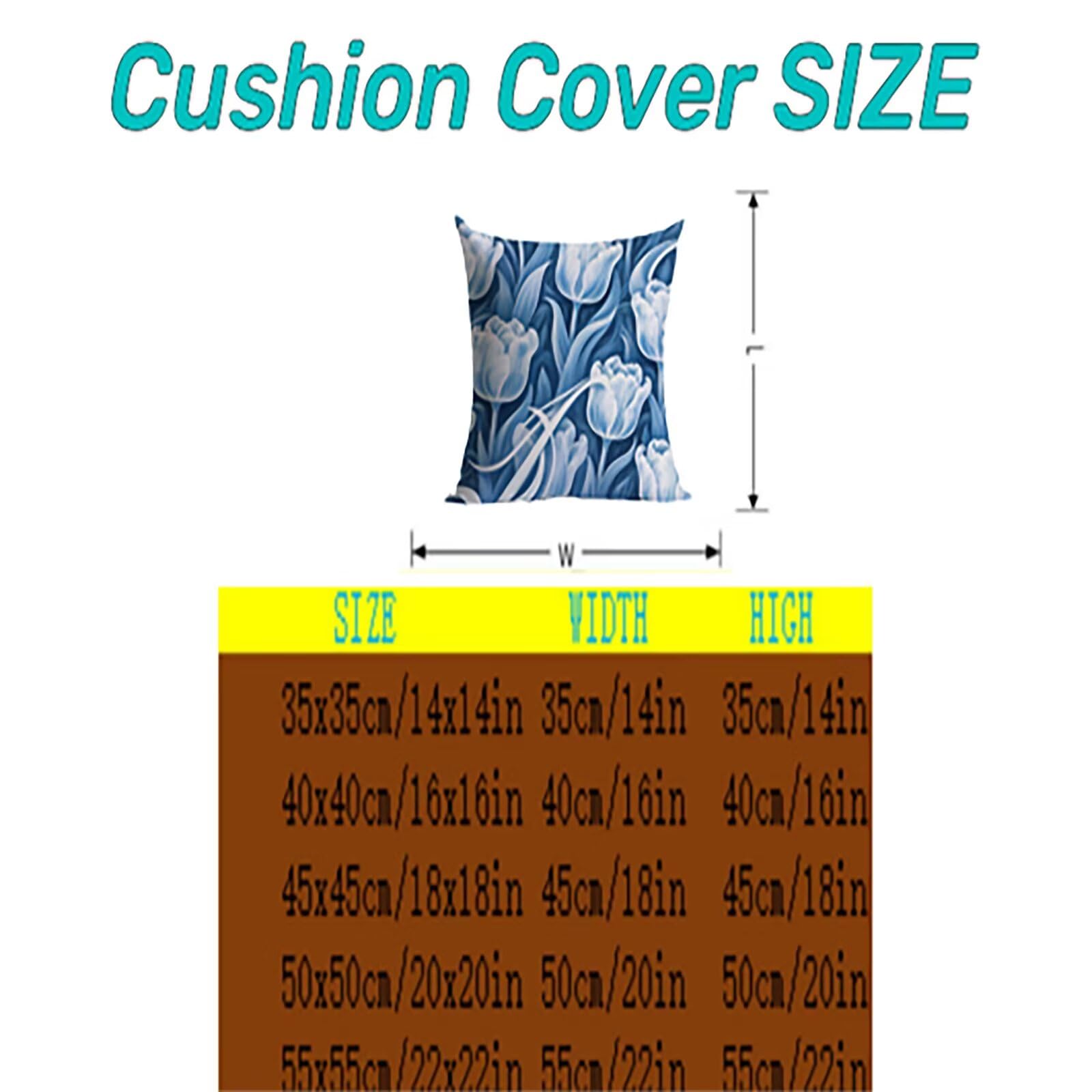 Cyan Outdoor Kissenbezug 60x60cm Wasserdicht Kopfkissenbezug THDZ-3618