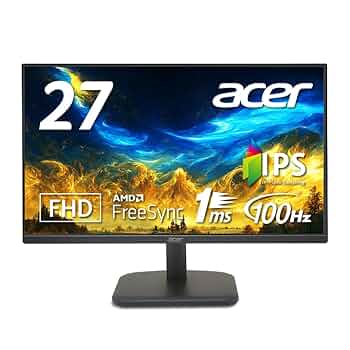 Acer 27インチ ゲーミングモニター KG271 bmiix 動作良好 Amazon.com: Acer KG271 bmiix 27